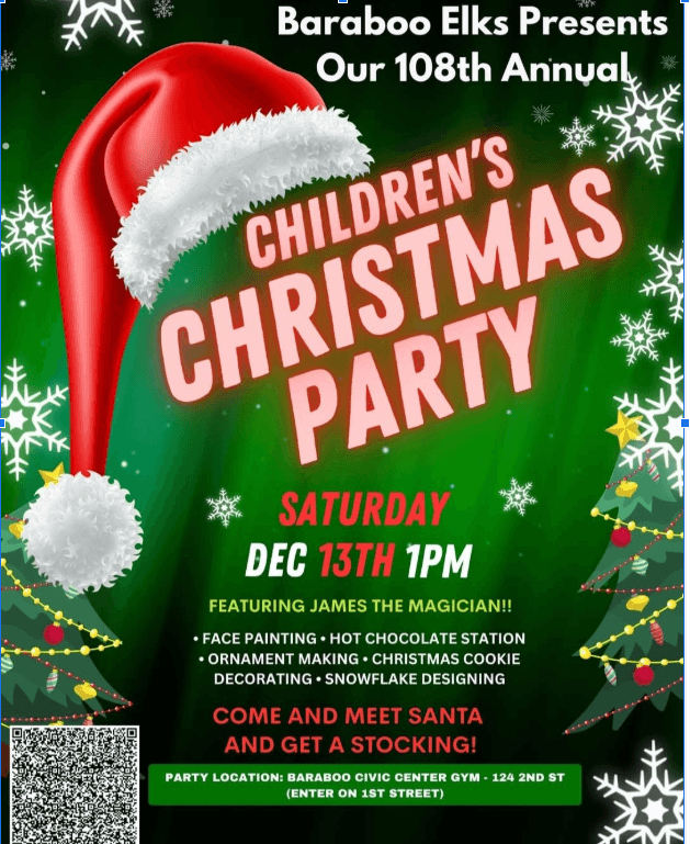 Baraboo Elks Children's Christmas Party