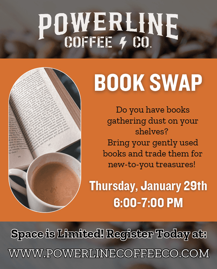 Powerline Coffee Co Book Swap