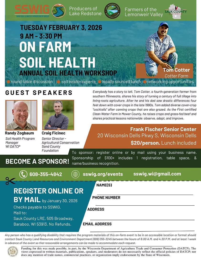 Annual Soil Health Workshop with Tom Cotter