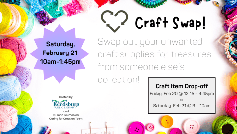 2nd Annual Craft Swap at the Reedsburg Library