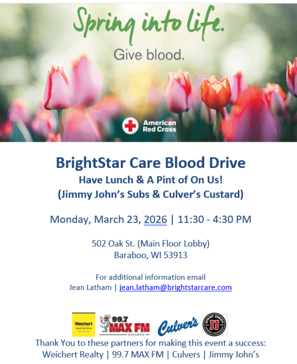 Brightstar Care Blood Drive