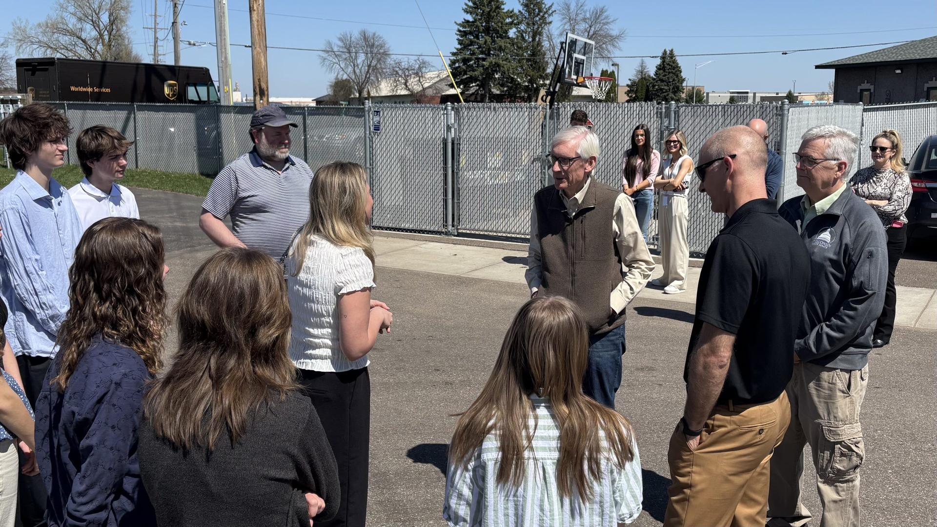 Chippewa Falls Hope Village Hosts Governor Evers Visit