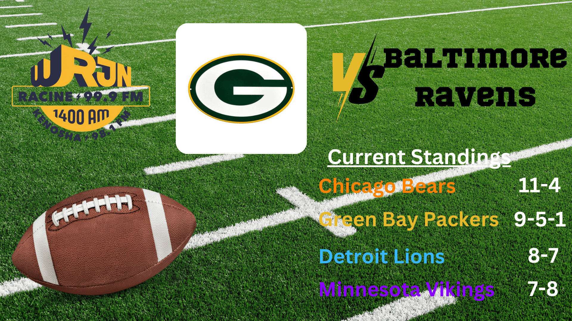 Packers Look To Clinch Playoffs Saturday vs. Ravens