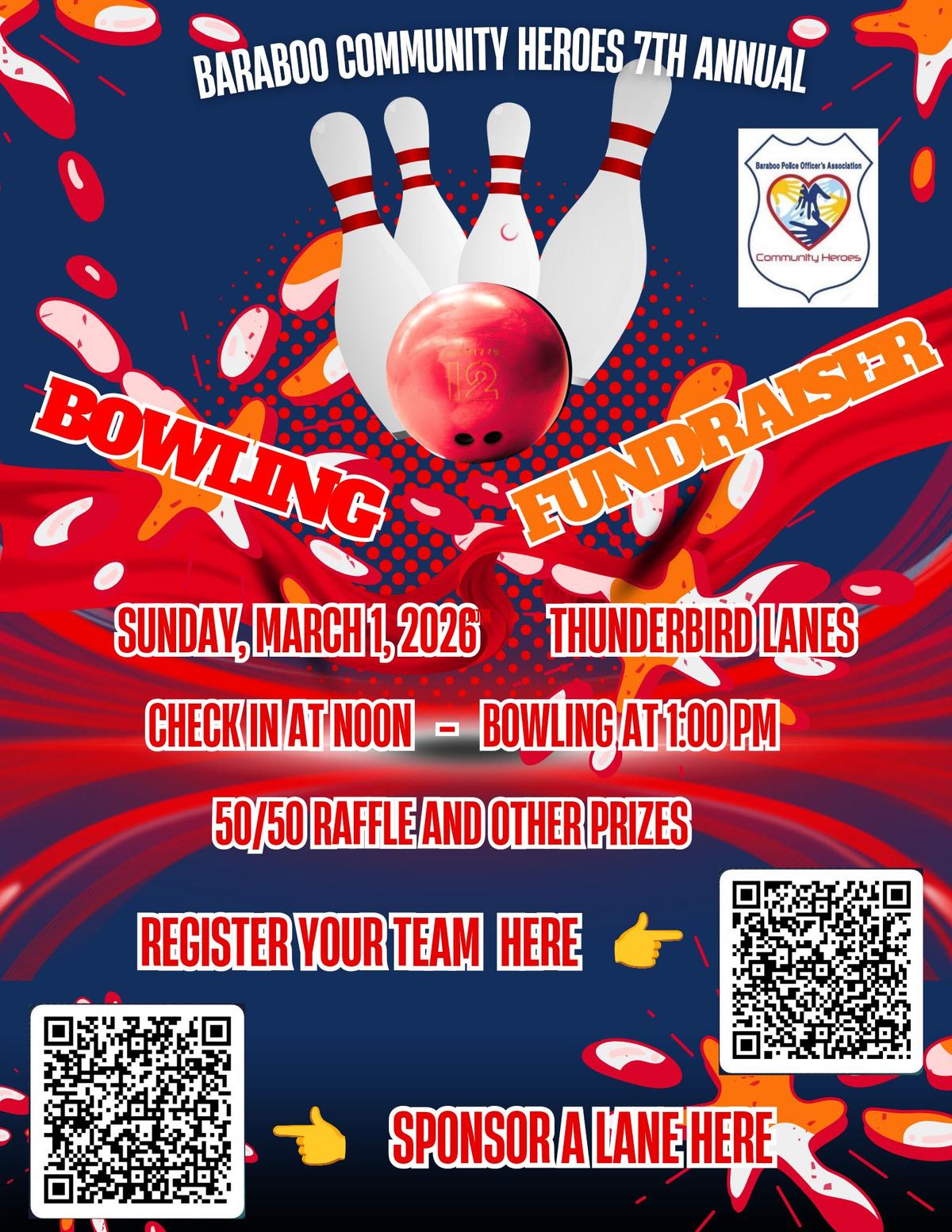 Baraboo Community Heroes bowling